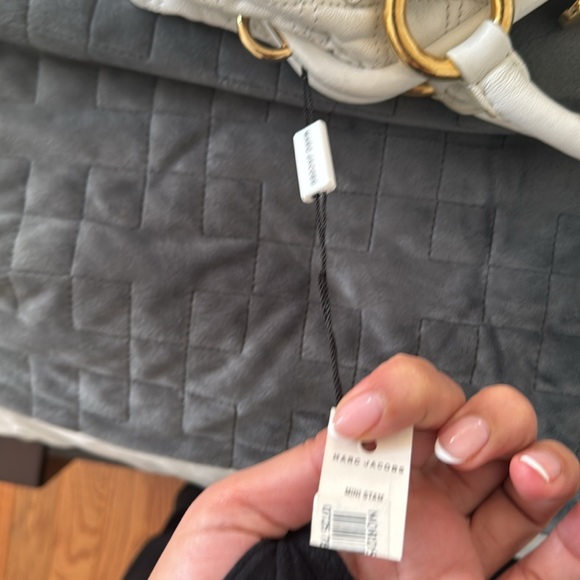 WHITE Quilted Leather Marc Jacobs Stam Bag with chain strap - Picture 11 of 16